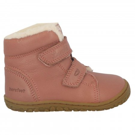 Lurchi dětské zimní boty 63L4003001 Nik Barefoot ambra rose